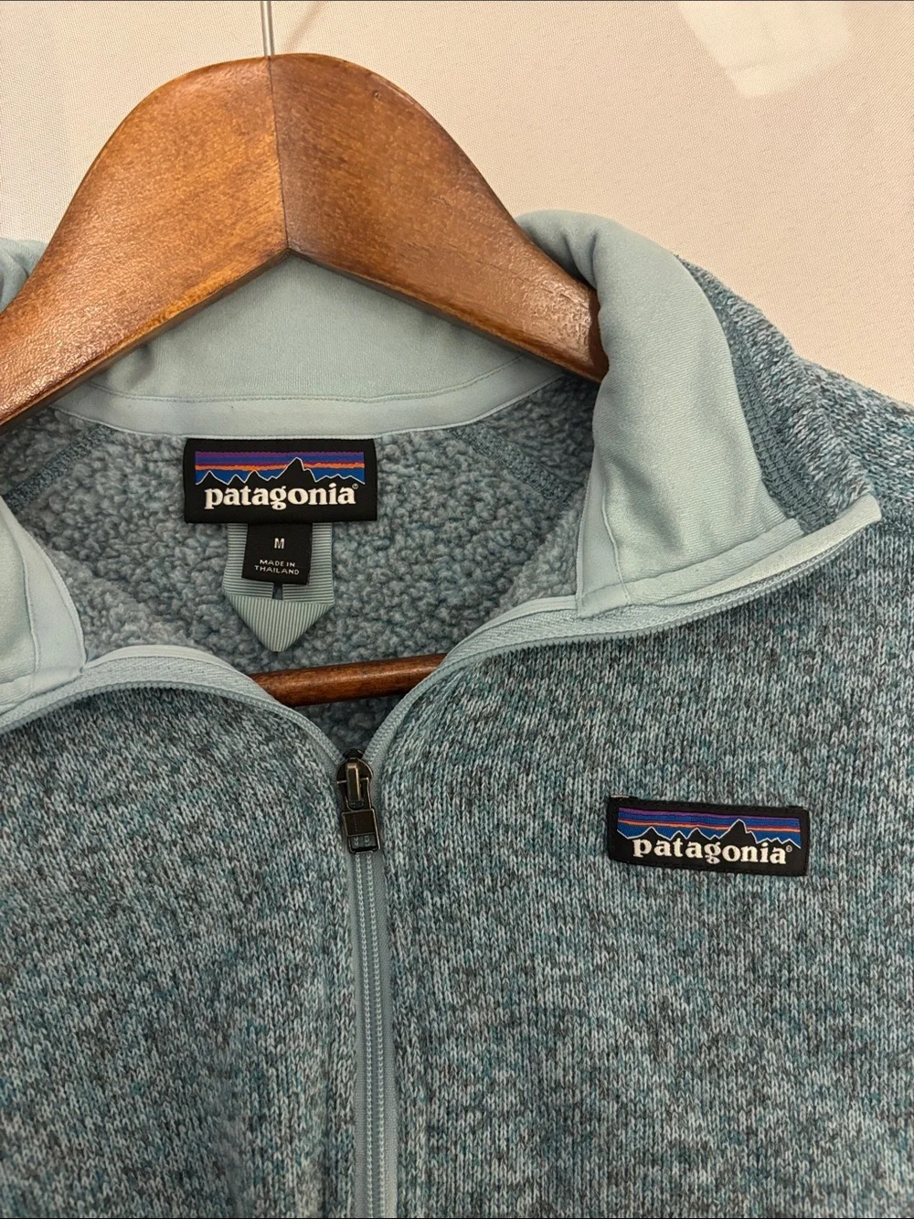 Patagonia Women’s Better Sweater 1/4-Zip Pullover Heathered Blue Size Medium